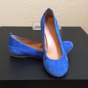 Blue Suede Flats